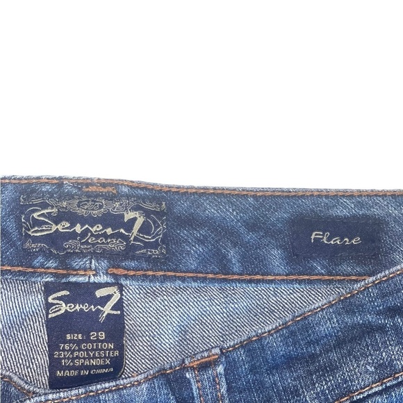 Seven 7 Flared Jeans. Size 29 GUC - Picture 5 of 5